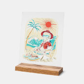 Lustiger Skelett-Sommer Acrylschild (Winkel)