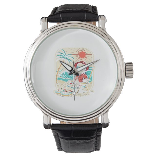 Lustiger Skelett-Sommer Armbanduhr (Vorderseite)