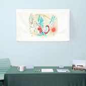 Lustiger Skelett Sommer Banner (Messeveranstaltung)