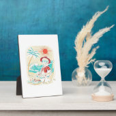 Lustiger Skelett Sommer Fotoplatte (Seite)