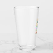 Lustiger Skelett-Sommer Glas (Rechts)