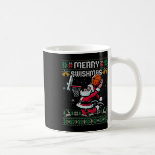 Lustiger Skelett-Weihnachtsmann Frohe Swishmas-Häß Kaffeetasse
