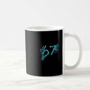 Lustiger Skeletthand-Meme 67 Gen Alpha Halloween S Kaffeetasse