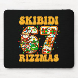 Lustiger Skibidi Rizzmas Bruh 67 Sechs Sieben 6 7  Mousepad