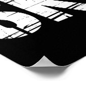 Lustiger Skispruch bedruckter Outdoor-Witz Männer  Poster (Ecke)