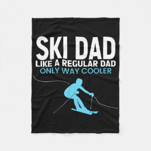 Lustiger Skivater - Vatertag - Cooler Skifahrer fü Fleecedecke