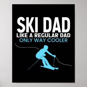 Lustiger Skivater Vatertag - Cooler Skifahrer für  Poster