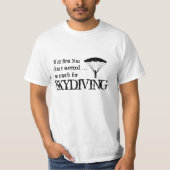 Lustiger Skydiving T - Shirt (Vorderseite)