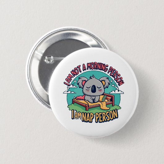 lustiger Slogan Button (Vorne & Hinten)