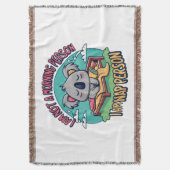 lustiger Slogan Decke (Vorderseite Vertikal)