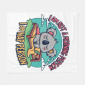 lustiger Slogan Fleecedecke (Vorderseite (Horizontal))