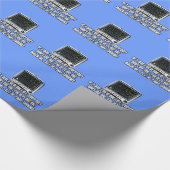 Lustiger Slogan Geschenkpapier (Ecke)