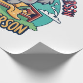 lustiger Slogan Geschenkpapier (Ecke)