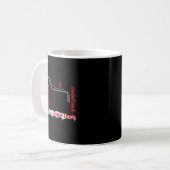 Lustiger Slope-Typ Algebra Geometrie Mittelschule Kaffeetasse (Vorderseite Links)