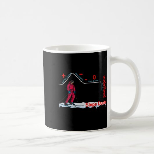 Lustiger Slope-Typ Algebra Geometrie Mittelschule Kaffeetasse (Rechts)