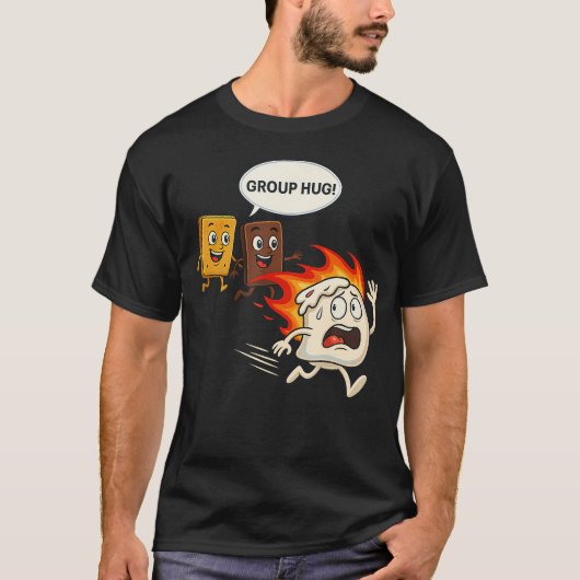 Lustiger S'Mores-Camping-Ausflug T-Shirt (Vorderseite)