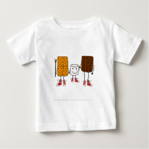 Lustiger Smores Charakter-Cartoon Baby T-shirt