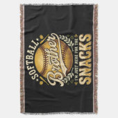 Lustiger Softball-Bruder Snacks Sport Decke (Vorderseite Vertikal)
