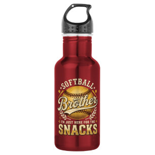 Lustiger Softball-Bruder Snacks Sport Edelstahlflasche