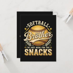 Lustiger Softball-Bruder Snacks Sport Einladung