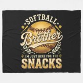 Lustiger Softball-Bruder Snacks Sport Fleecedecke (Vorderseite (Horizontal))