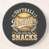 Lustiger Softball-Bruder Snacks Sport Getränkeuntersetzer (Vorne)