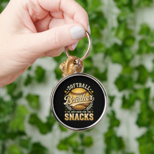 Lustiger Softball-Bruder Snacks Sport Schlüsselanhänger