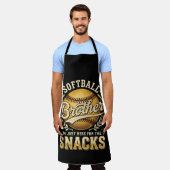 Lustiger Softball-Bruder Snacks Sport Schürze (Getragen)