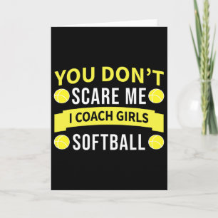 Lustiger Softball-Trainer - Du schüchterst mich ni Karte