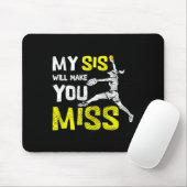 Lustiger Softball-Werfer Mein Bruder Wird Dich Ver Mousepad (Mit Mouse)