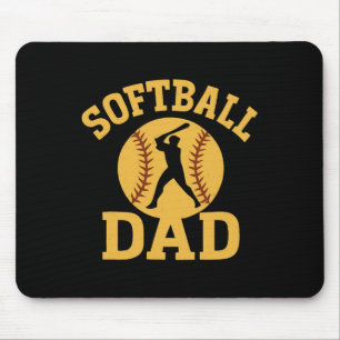 Lustiger Softll Papa Vatertag Für Sportfan  Mousepad