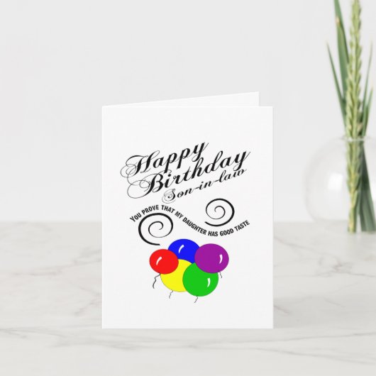 lustiger Sohn zum Geburtstag Karte (Vorderseite)