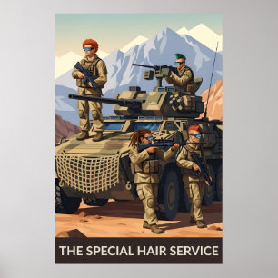 Lustiger Soldatenposter Poster