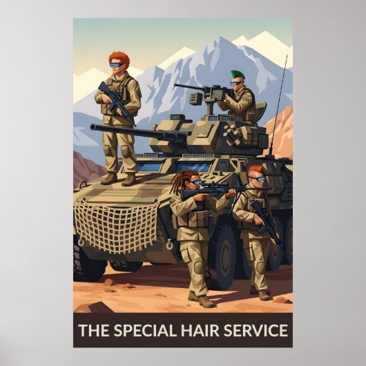 Lustiger Soldatenposter Poster (Vorne)