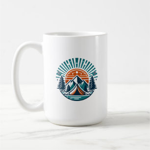 lustiger Sommer Camping Kaffeetasse