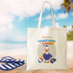 Lustiger Sommerurlaub Alberner Gans Retro-Design Tragetasche