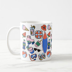 lustiger Sommerurlaub Strandliebhaber Kaffeetasse