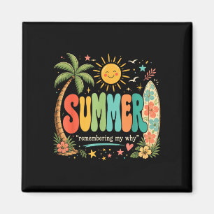 Lustiger Sommerurlaub tropischer Strand Sonnensche Magnet
