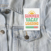Lustiger Sommerurlaub wird geladen Retro-Urlaub Button (Insitu)