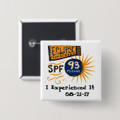 Lustiger Sonnenfinsternis-Lichtschutz Button (Vorne & Hinten)