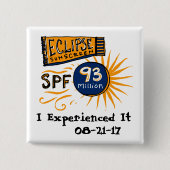 Lustiger Sonnenfinsternis-Lichtschutz Button (Vorderseite)