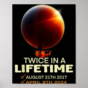 Lustiger Sonnenfinsternis Zweimal Lebenslanger Sol Poster