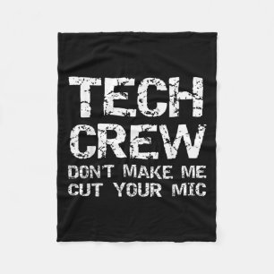 Lustiger Sound-Typ Zitat Technik-Crew Bring mich n Fleecedecke