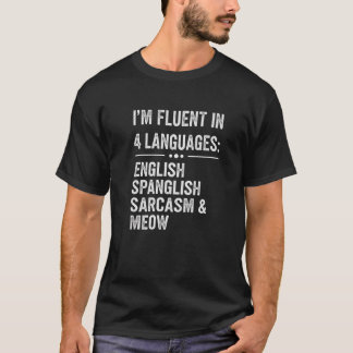 Lustiger Spanisch-Englisch-Mischmasch Katzenliebha T-Shirt