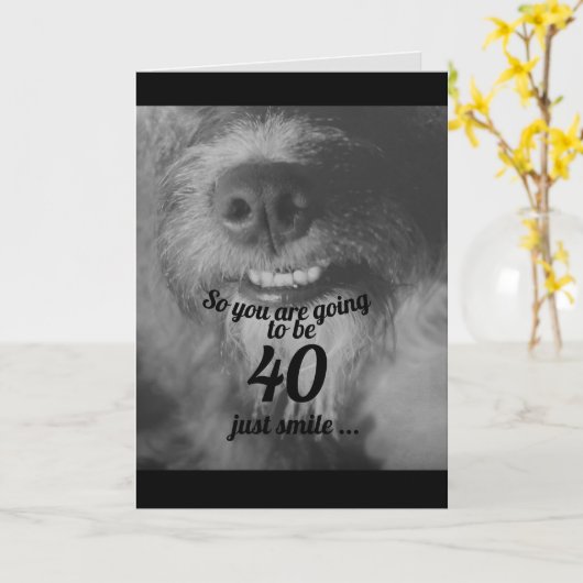 lustiger Spaß Geburtstag Karte (Gelbe Blume)