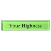 Lustiger Spaß-Namensschild für Ihren Schreibtisch Namensplakette (Vorderseite)