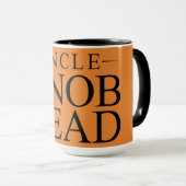 Lustiger Spaß-Onkel Quote - Onkel Knob Head - Tasse (VorderseiteRechts)