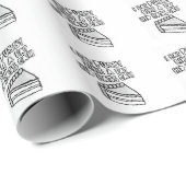 Lustiger Spaß Weihnachtsdes fetten Kinderkuchens Geschenkpapier (Rolleneckpunkt)