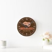 Lustiger Speck Baconologist Runde Wanduhr (Zuhause)