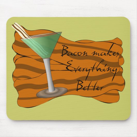 Lustiger Speck Martini Mousepad (Vorne)